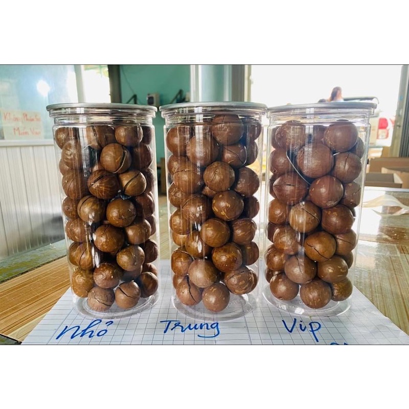 Hạt macca Trần Anh Food - Hạt macca Đắk Lắk sấy nứt vỏ size đại 28-32 500gr thơm ngon