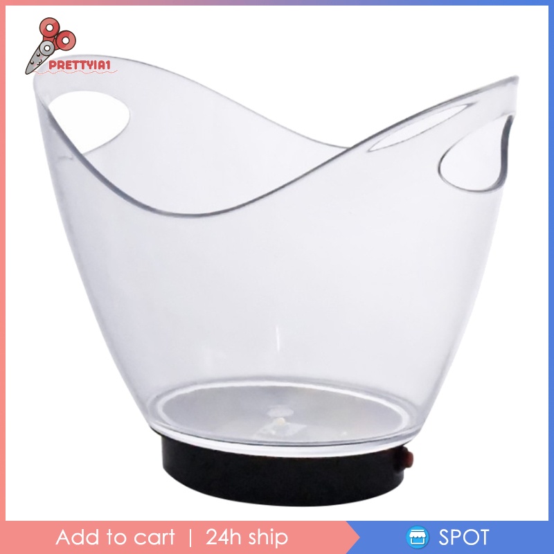 Thùng Đá Giữ Lạnh Bia Rượu Có Đèn LED 2L Cho Quán Bar / Câu Lạc Bộ