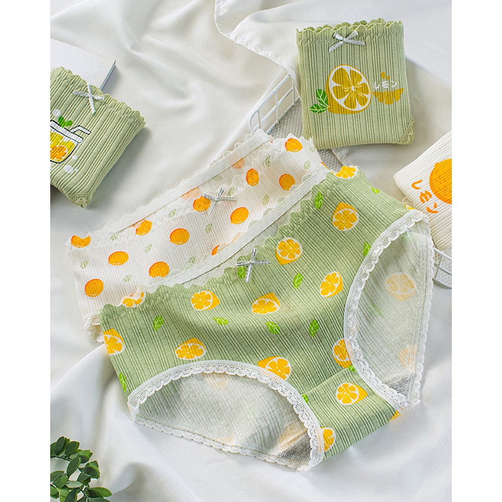 Quần lót cotton 100% Bơ phec Phối thắt nơ xuất Hàn | BigBuy360 - bigbuy360.vn