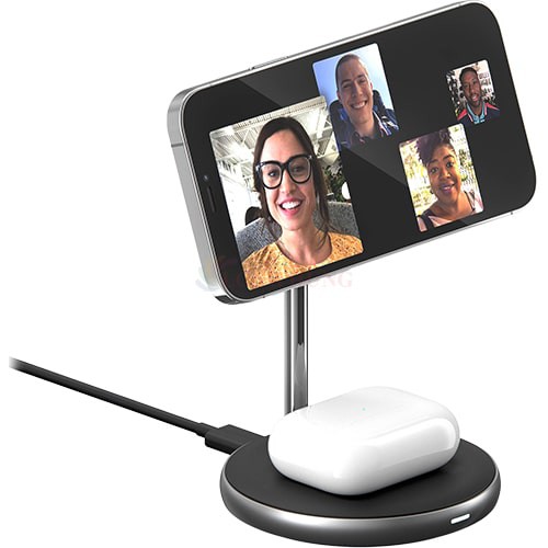 Đế sạc không dây HyperJuice Magnetic 2 in 1 Wireless Charging Stand HJ461 - Hàng chính hãng - Sạc không dây tiện lợi