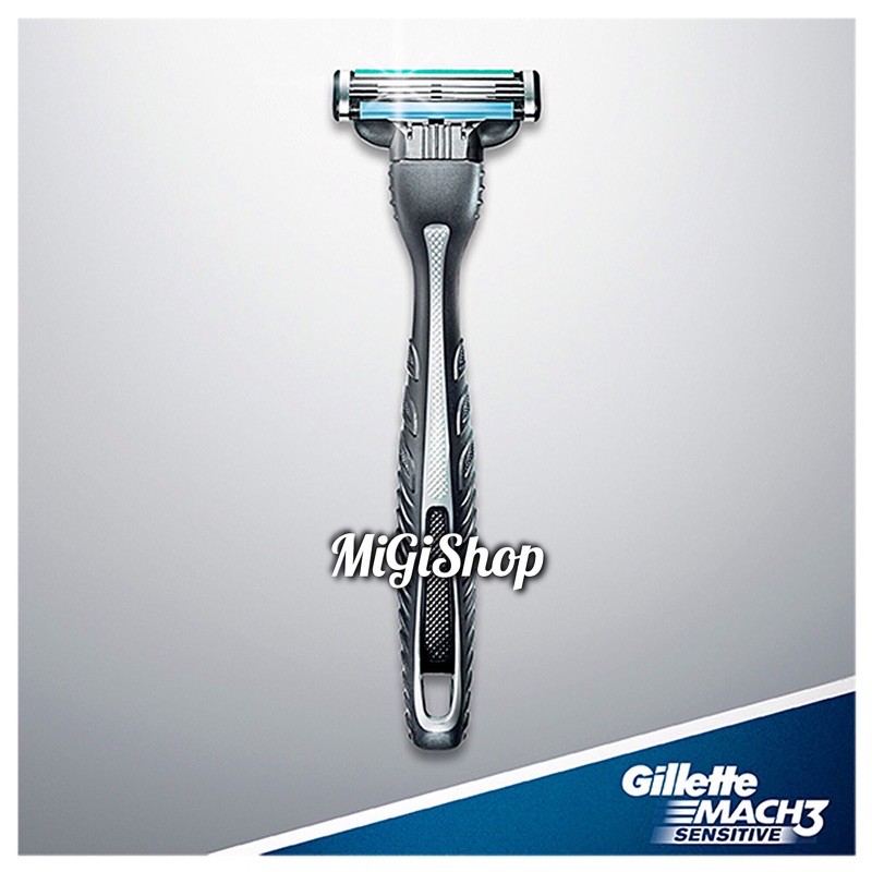 Bộ 3 Dao Cạo Râu 3 Lưỡi Gillette Mach 3 Sensitive