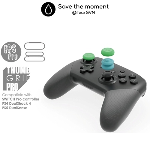 Bộ nút bọc Analog (Skull & Co) cho tay cầm PS4 / PS5 / Switch Pro Controller - Vỉ 3 cặp | BigBuy360 - bigbuy360.vn