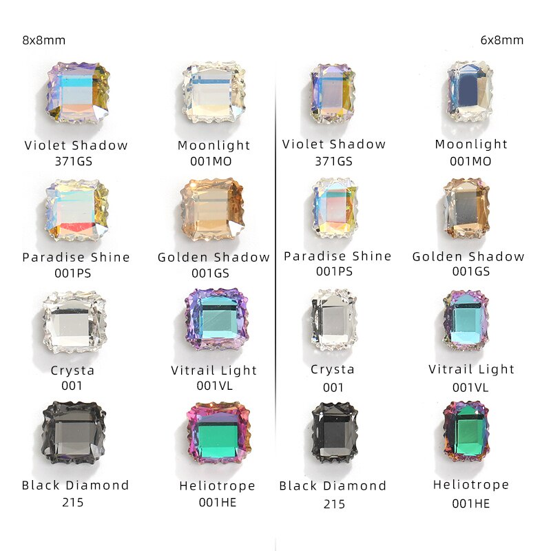 Set 10 Phụ Kiện Đá Pha Lê Trang Trí Móng Tay Sang Trọng