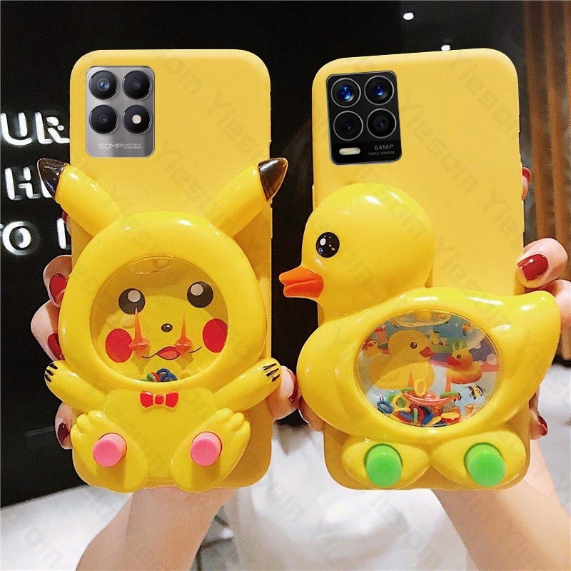 Ốp Điện Thoại Hình Chú Vịt 3D Dễ Thương Cho Realme 8i 7 5 Pro C21Y C25Y C21 C20 C17 7i C15 C12 C25 C25S