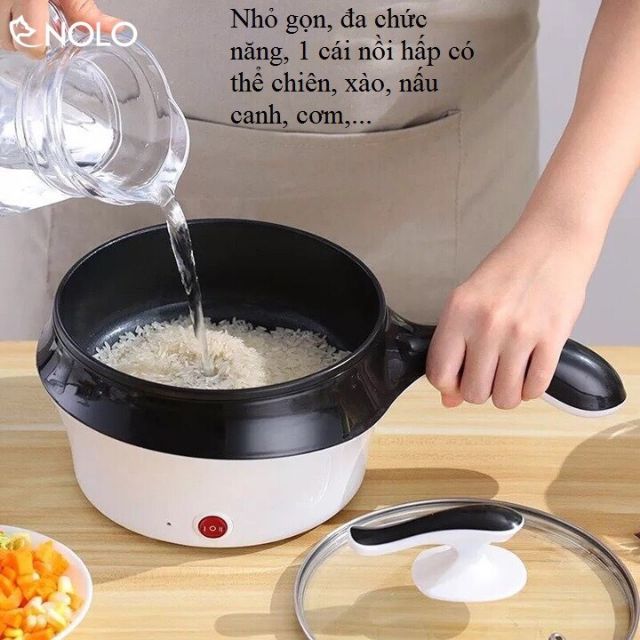 NỒI ĐIỆN CHẢO TAY CẦM MINI CHIÊN RÁN XÀO ĐA NĂNG AN TOÀN TUYỆT ĐỐI CHO SỨC KHOẺ NGƯỜI SỬ DỤNG