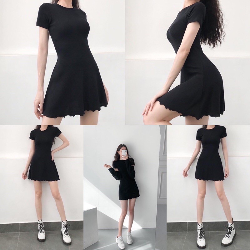 Váy body tăm xinh xắn màu hottrend