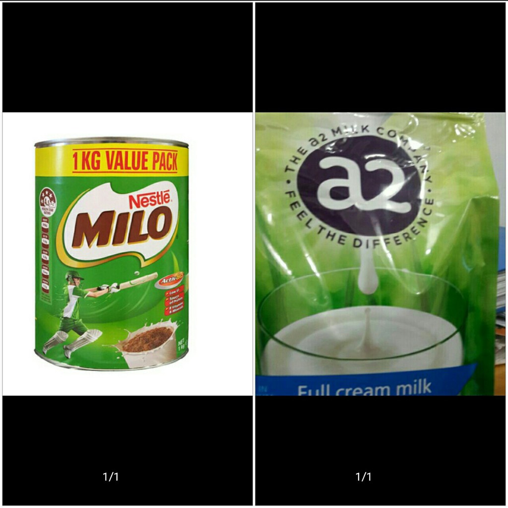 Combo sữa a2 và milo úc 1kg kg date 2023