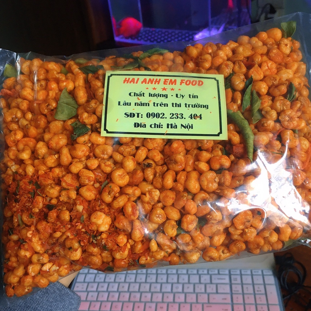 500gr Ngô Nếp Sấy Giòn Rim Khô Gà Lá Chanh | BigBuy360 - bigbuy360.vn