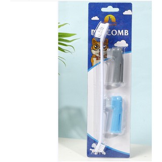 bộ 3 bàn chải đánh răng cho chó mèo PETCOMB