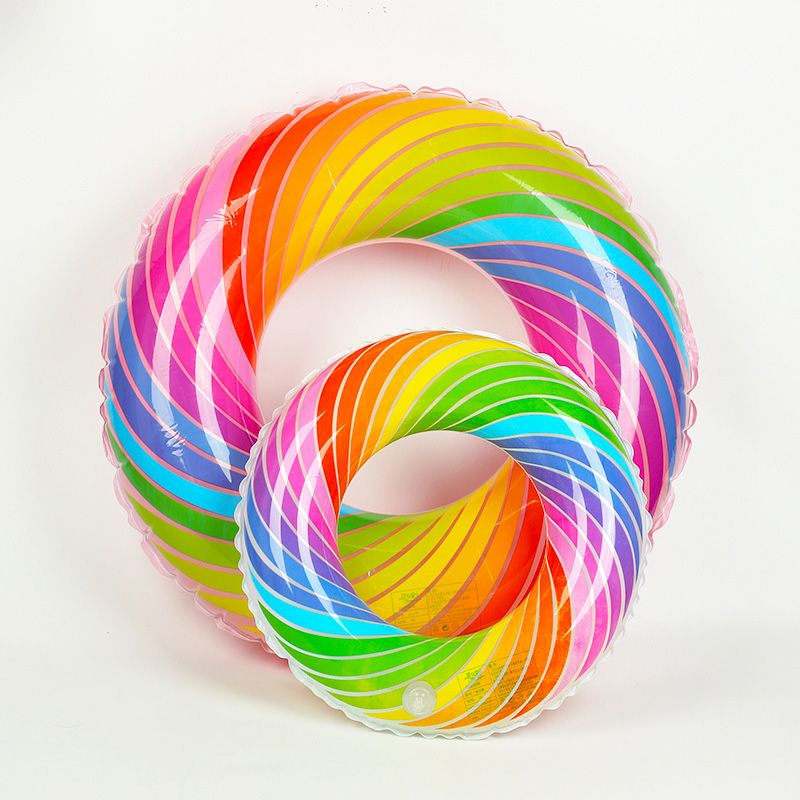 Phao bơi hình tròn in hoạ tiết vòng xoắn colorful Sportslink