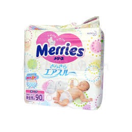 Bỉm dán Merries size SS90 sơ sinh đến  5KG Nội địa Nhật Bản