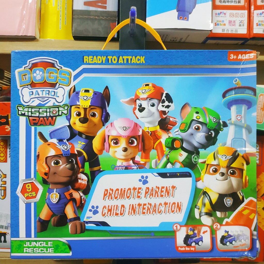 [Rẻ Vô Địch] Set 9 Xe Đội Chó Cứu Hộ Paw Patrol - A11