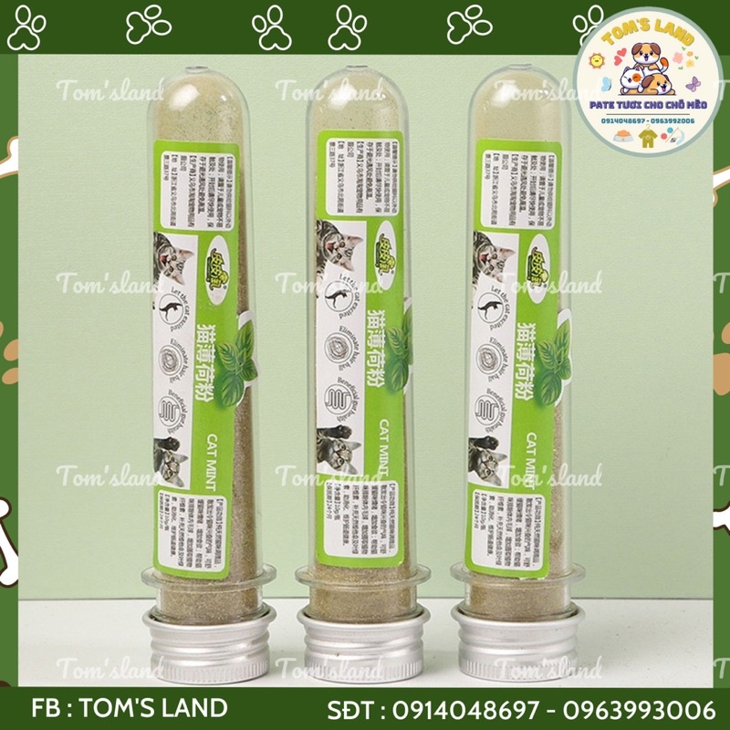 Cỏ Mèo  Cho Mèo, Cỏ Bạc Hà Cho Mèo Giá Siêu Rẻ Dành Cho Thú Cưng Ống 10G