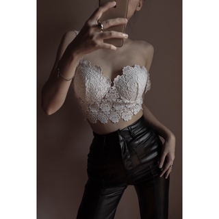 Áo croptop có mút giả corset