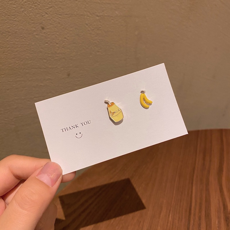 Khuyên Tai Hình Thức Ăn/Chuối/Chuối Dễ Thương Thời Trang Cho Nữ