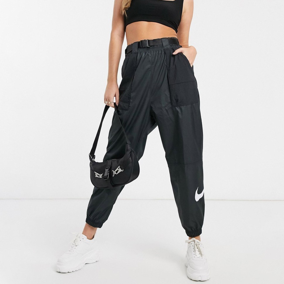 Quần dài thể thao nữ Nike Women's Big Swoosh Pants chính hãng - Màu đen