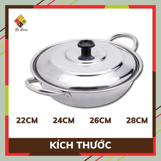 Nồi lẩu inox BEHOMEMALL Nấu được Bếp Từ Làm Nóng Cực Nhanh - Đa Năng