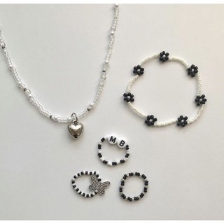 [Trang sức handmade] choker, vòng tay và nhẫn hạt cườm siêu xinh:33
