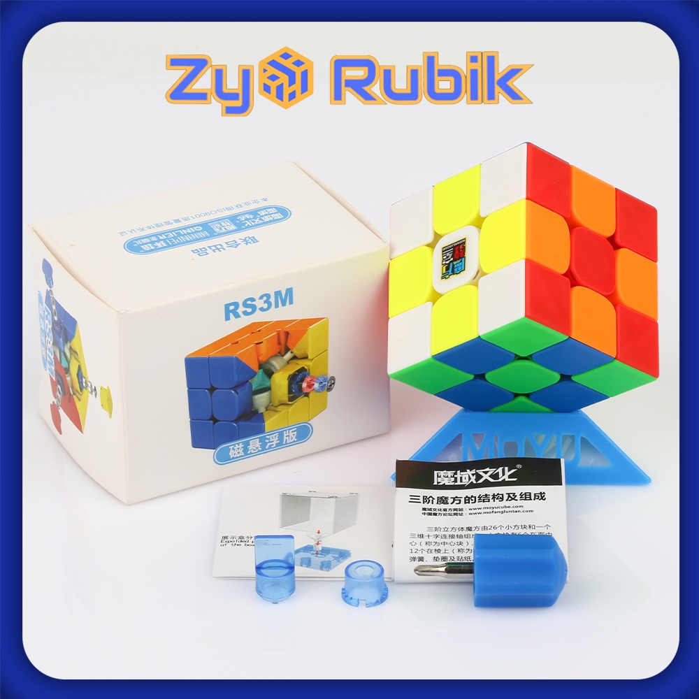 Rubik 3x3 RS3M 2021 Maglev - Rubik Nam Châm Stickerless - ZyO Rubik