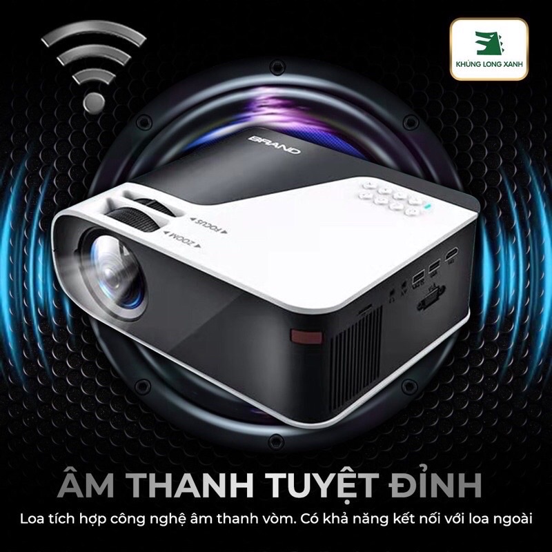 Máy chiếu mini 2K Khủng Long Xanh | BigBuy360 - bigbuy360.vn