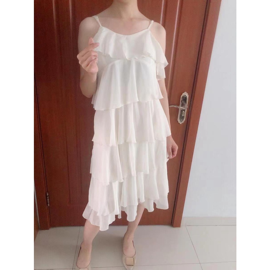 Mùa Hè Năm 2023 Phong Cách Mới Váy Địu Kiểu Cổ Tích✨✨ Chân Váy Tầng Thiết Kế Xinh Xắn Nữ Tính