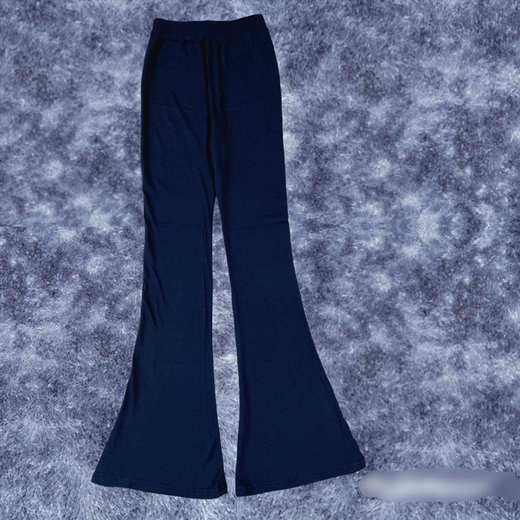 quần thun dài dáng loe chất cotton mềm kna