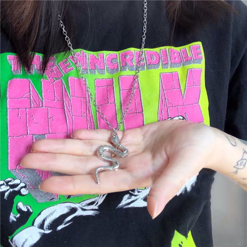 Dây chuyền unisex hình rắn mang phong cách HipHop