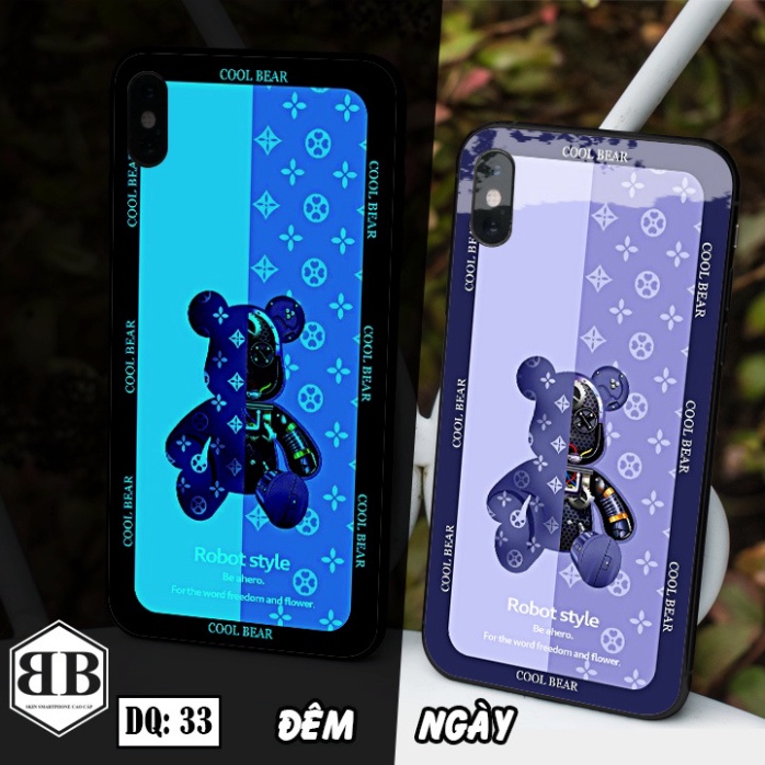 Ốp lưng kính Dạ Quang Iphone X / iphone XS / XS MAX phát sáng trong đêm đẹp mê luôn