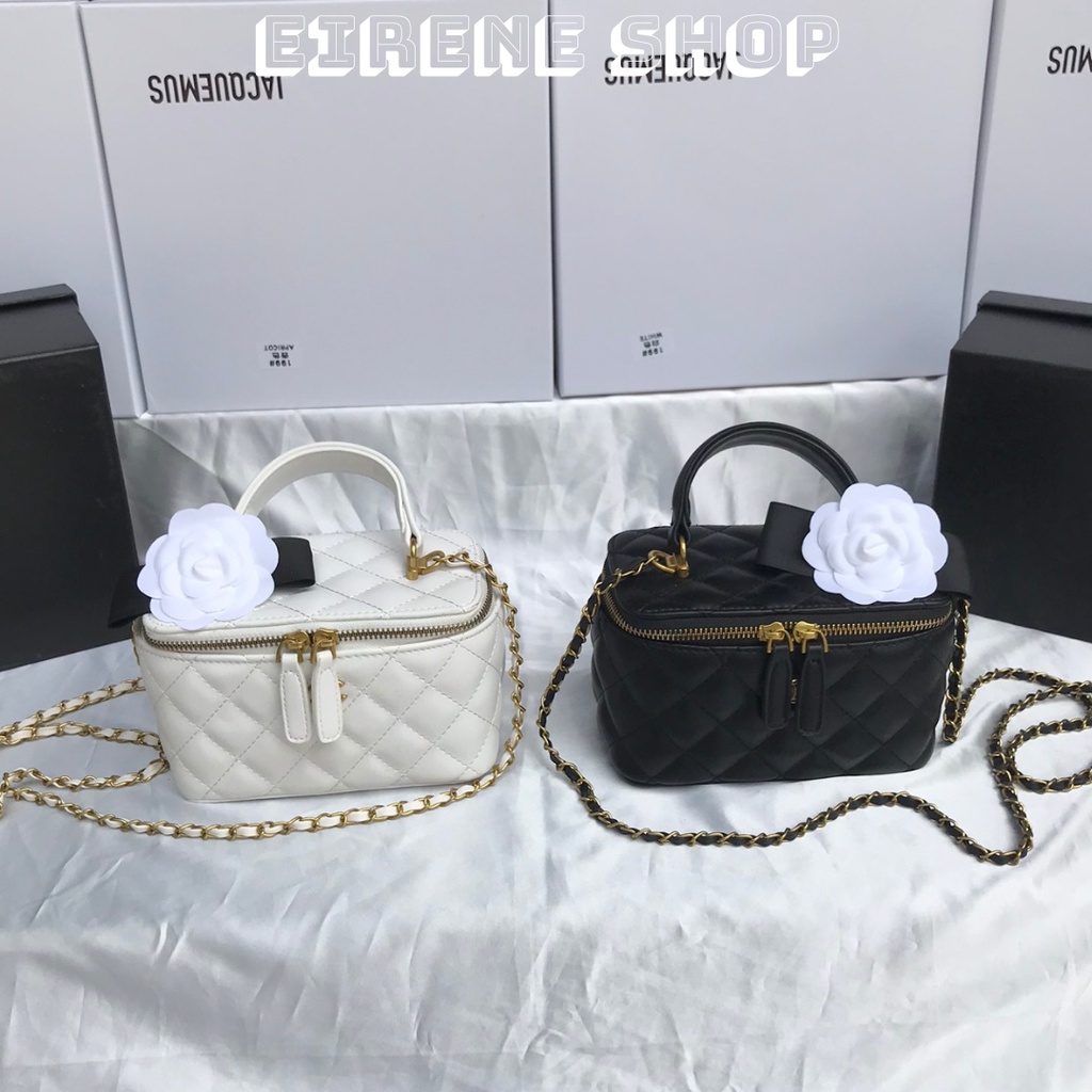 Túi xà neo hoa trà cốp vuông trần trám fullbox