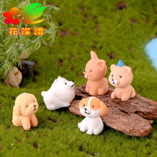 Mô Hình Chú Chó Hoạt Hình Mini Bằng Nhựa Resin Dễ Thương Độc Đáo Trang Trí Tiểu Cảnh