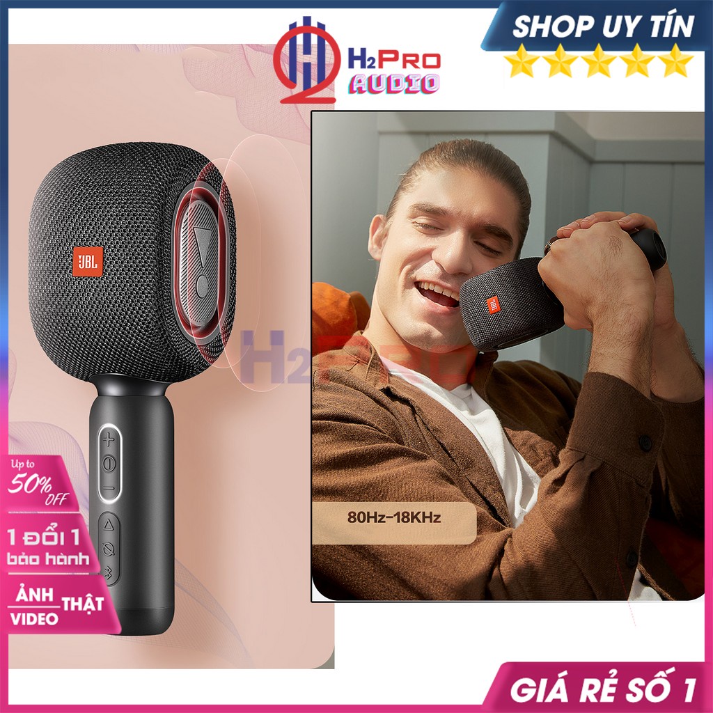 Micro Hát Karaoke Bluetooth J.B.L KMC500 Phiên Bản Thần Tượng, Micro Bluetooth Kèm Loa Cao Cấp, Party Sôi Động