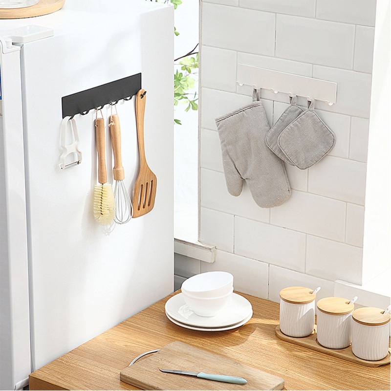Giá Đỡ Móc Treo Đồ Gắn Tường Bằng Kim Loại Tiện Dụng Cho Phòng Tắm / Nhà Bếp