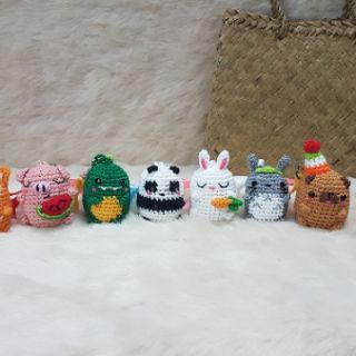 Móc khóa thú len handmade - thỏ cute