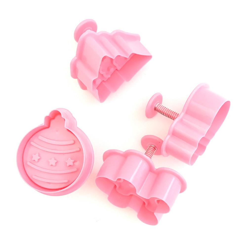 4pcs Cookie Biscuit Mold 3D Cookie Plunger Cutter DIY Baking Mould