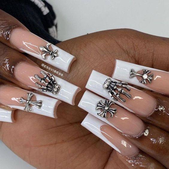 Charm Phụ Kiện Lễ hội HALLOWEEN Kinh Dị Trang Trí Móng Tay | Đầu Lâu Xương Chéo Dơi Satan