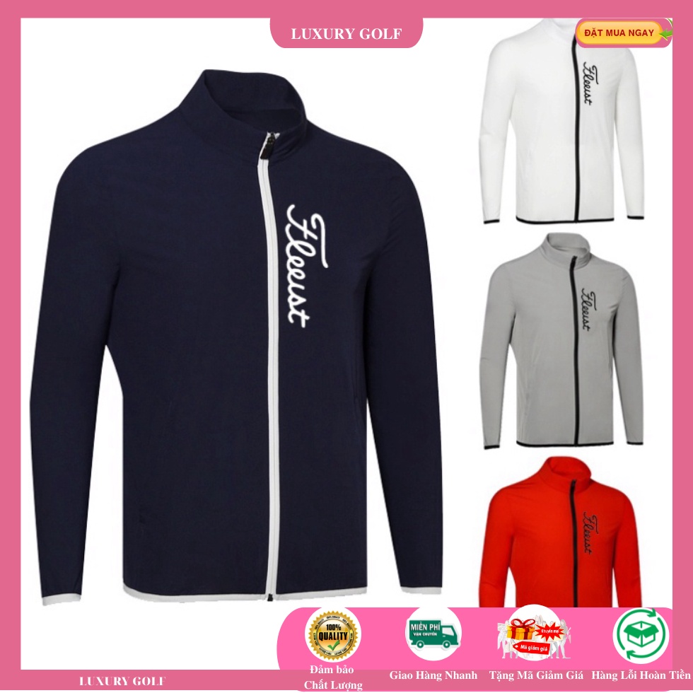 Áo khoác golf , Áo golf nam 2 lớp giữ nhiệt cực kì tốt