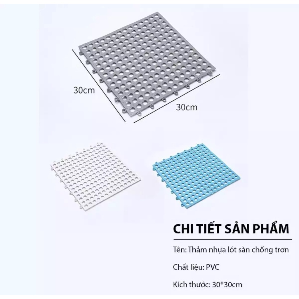 [Mã PET50 giảm 10% - tối đa 50K đơn 250K] (2 loại)- Lót sàn chuồng chống lọt chân- Miếng nhựa lót chuồng chó, lót sàn xe