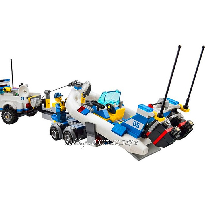 Bộ Lego Xếp Hình Ninjago Cảnh Sát Biển . Gồm 409 Chi Tiết . Lego Ninjago Lắp Ráp Đồ Chơi Cho Bé