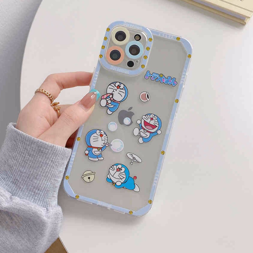 Ốp lưng IPhone trong lỗ viền camera  ĐOREMON 6plus/6s/6splus/7/7plus/8/8plus/x/xr/xs/11/12/13/14/pro/max/plus/promax