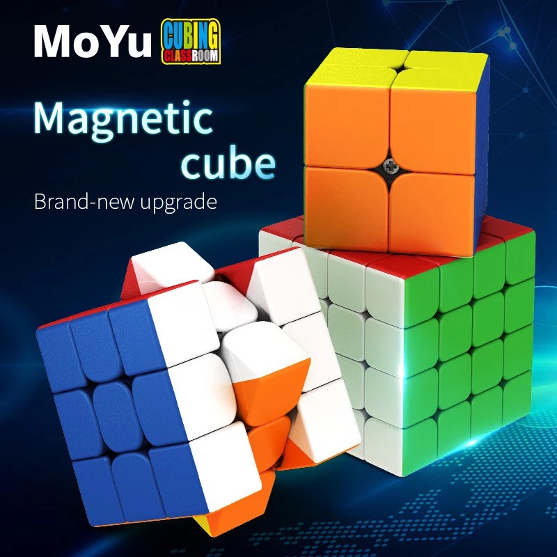 Moyu RS2M RS3M RS4M Magnetic 2x2x2 3x3x3 4x4x4 Magic Cube 2x2 3x3 4x4 Speed Puzzle Toys Có Từ Tính 3x3 X 3 Rs3 M 3x3