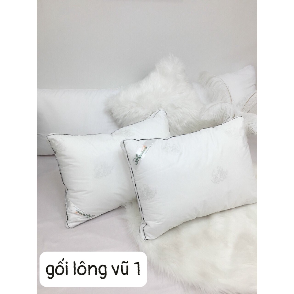 Ruột Gối Nằm Happiness Hàng Chính Hãng Kích Thước 45x65cm - 1 Đôi - 2 Ruột