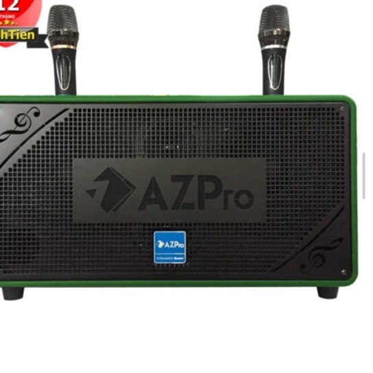 Loa Kéo karaoke bass đôi AZPRO AZ- 328 Chất Lượng Cao - Bass 16 kèm 2 Micro không dây kim loại