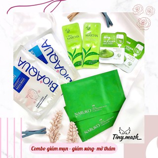 Combo 8 Miếng Mặt Nạ Ngừa Mụn - Dành Cho Da Mụn - Giảm Sưng Mụn Viêm, Phục Hồi Da, Dưỡng Ẩm