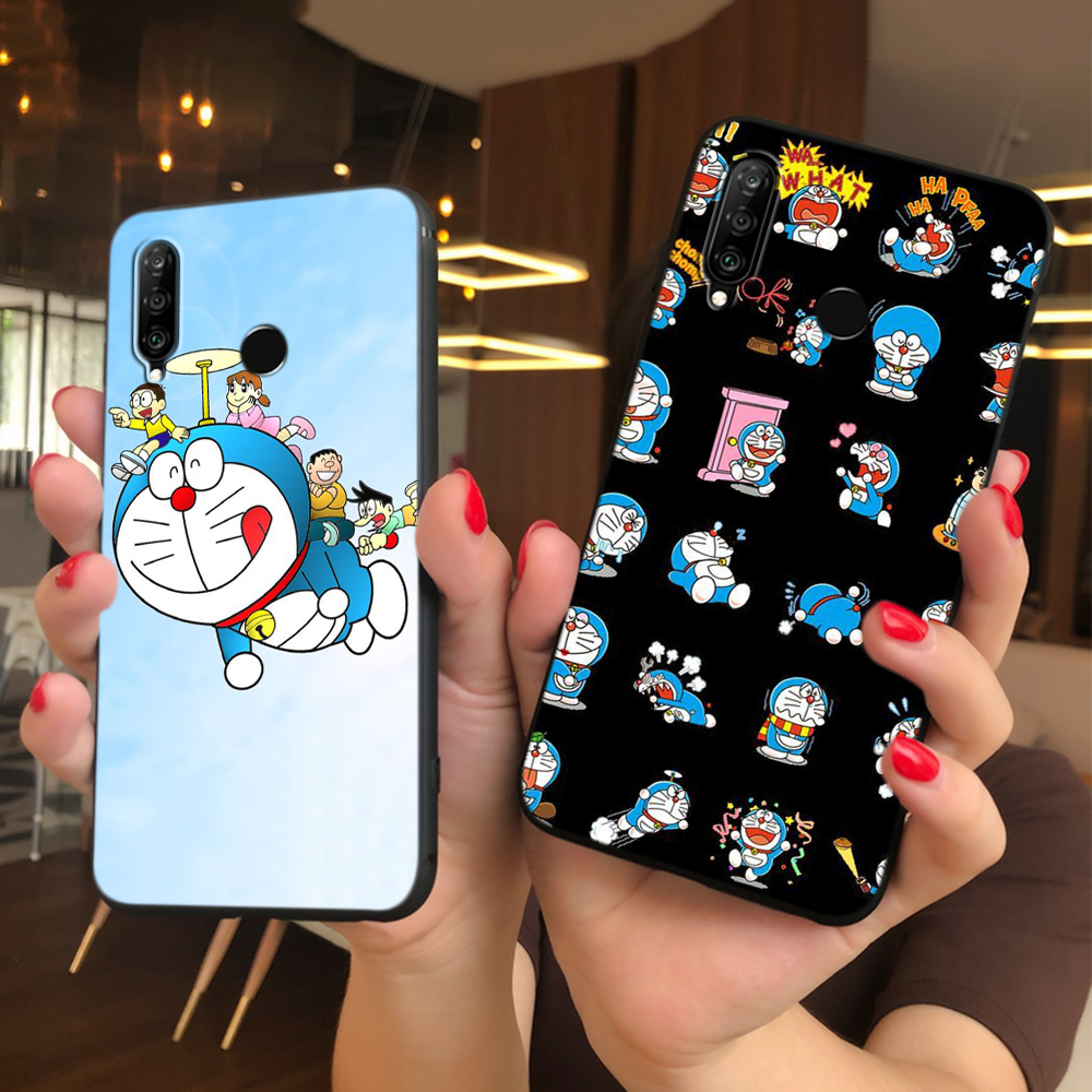 Ốp Điện Thoại Silicone Mềm In Hình Doraemon Cho Huawei Nova 2i / 2 Lite / 3 / 3i / 4 / 4e / 5 Pro / 5i / 5t