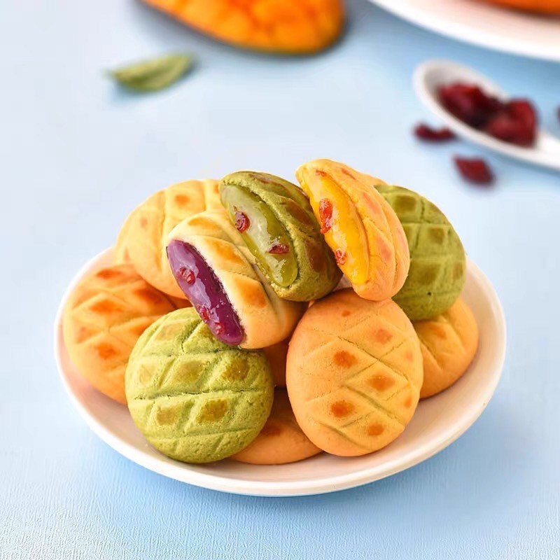 BÁNH QUY MỨT HOA QUẢ LENAI - BÁNH COOKIES NHIỀU VỊ 128G