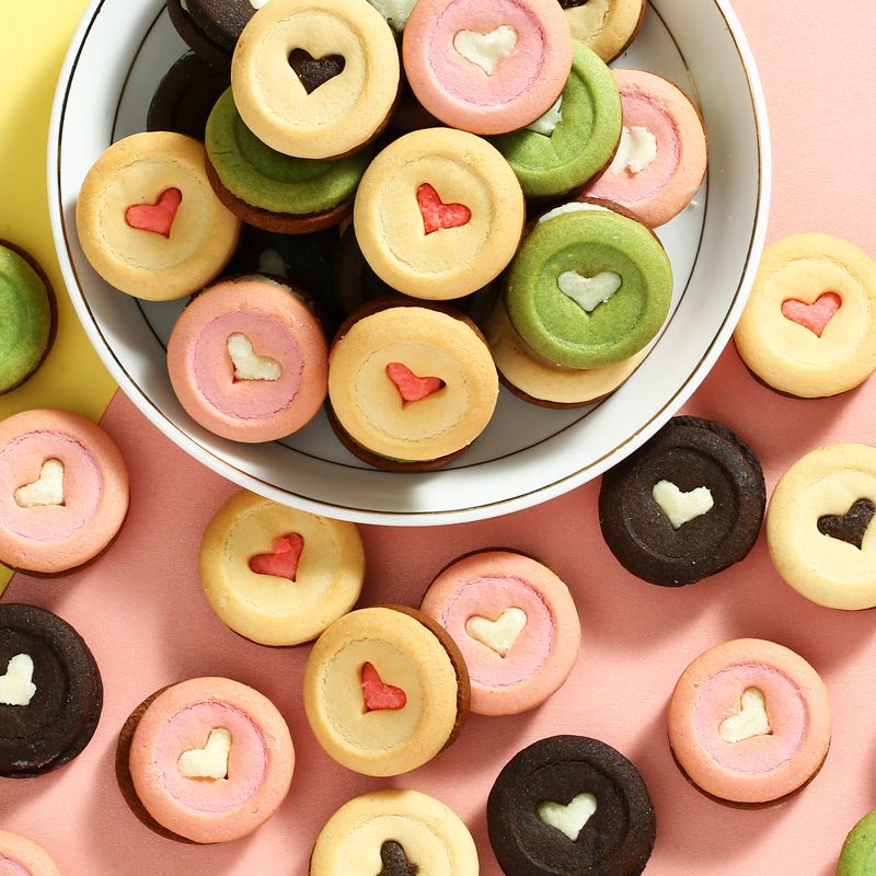 Bánh Quy Oreo Bánh Quy Vòng Vuông trang trí bánh kem Bánh Hình Tim Sao Nơ Bánh Hoa Anh Đào trang trí