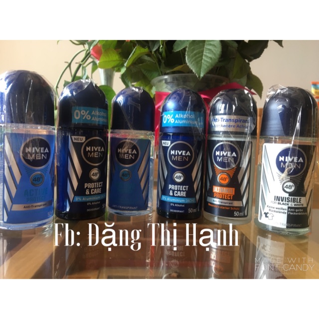 LĂN KHỬ MÙI NIVEA CHO NAM.