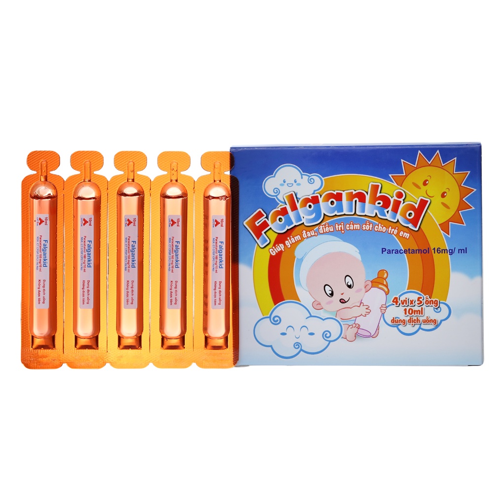 Falgankid 16mg / ml - hỗ trợ giảm - đau - hạ - sốt cho trẻ em