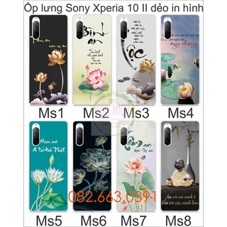 Ốp lưng Sony Xperia 1 mark 2 3 5 1V 1III 1 III/ 10 mark 2 3 5 10III 10 III 10V/ 5 mark 2 3 5III 5 III dẻo hình thư pháp