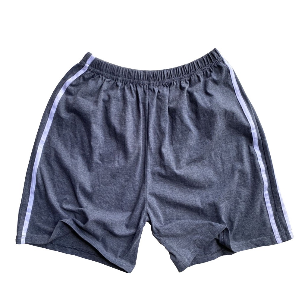 Quần Đùi Nam Thun Cotton Mặc Nhà - Quần Đùi Mặc Ngủ Nam Kẻ Sọc Đôi 2 Bên Chất Cotton Mềm Mại, Thoáng Mát